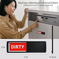 Vista 3 de Letrero magnético para lavavajillas de alta calidad, indicador deslizante grande para lavavajillas 2022 con fuerte adherencia de pestañas adhesivas