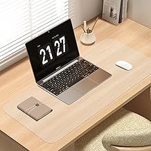 Farerkass Sous-Main, 80 x 40 ×0,12cm Sous Main Bureau Transparent, Tapis de Bureau, PVC Transparent Antidérapant Clair Protection de Protege Bureau, Résistant à la Chaleur pour Bureau, Maison (80cm)
