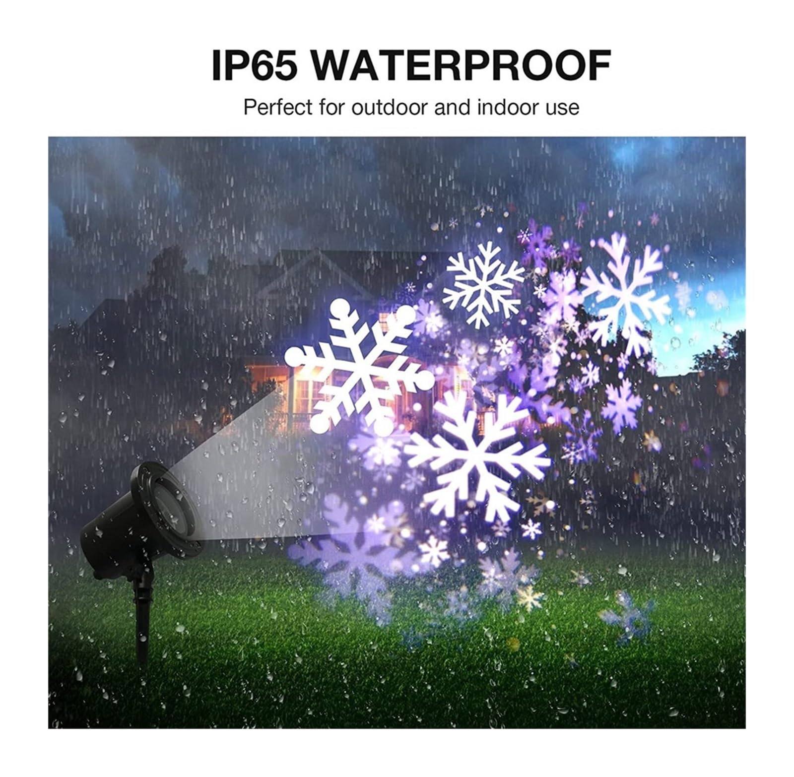 Projecteur Lumineux, projecteur holographique d'halloween, projecteur de Flocons de Noël extérieur, Lampes LED pour scène, Jardin, pelouse, aménagement paysager, lumières d'automne pour Hall