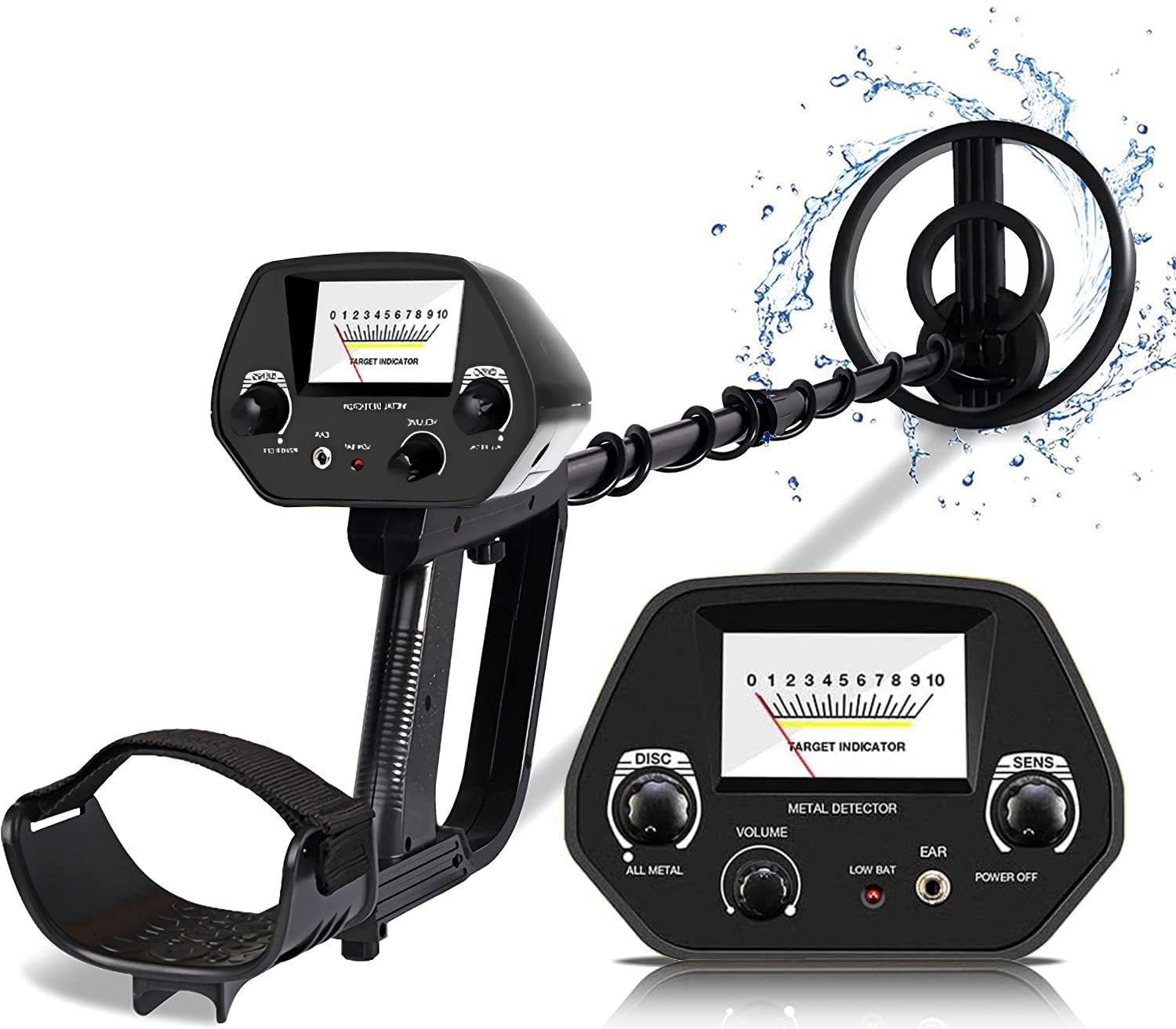 Flintronic Metalldetektor Für Kinder - Wasserdicht Mit LCD Display Für Schatzsuche