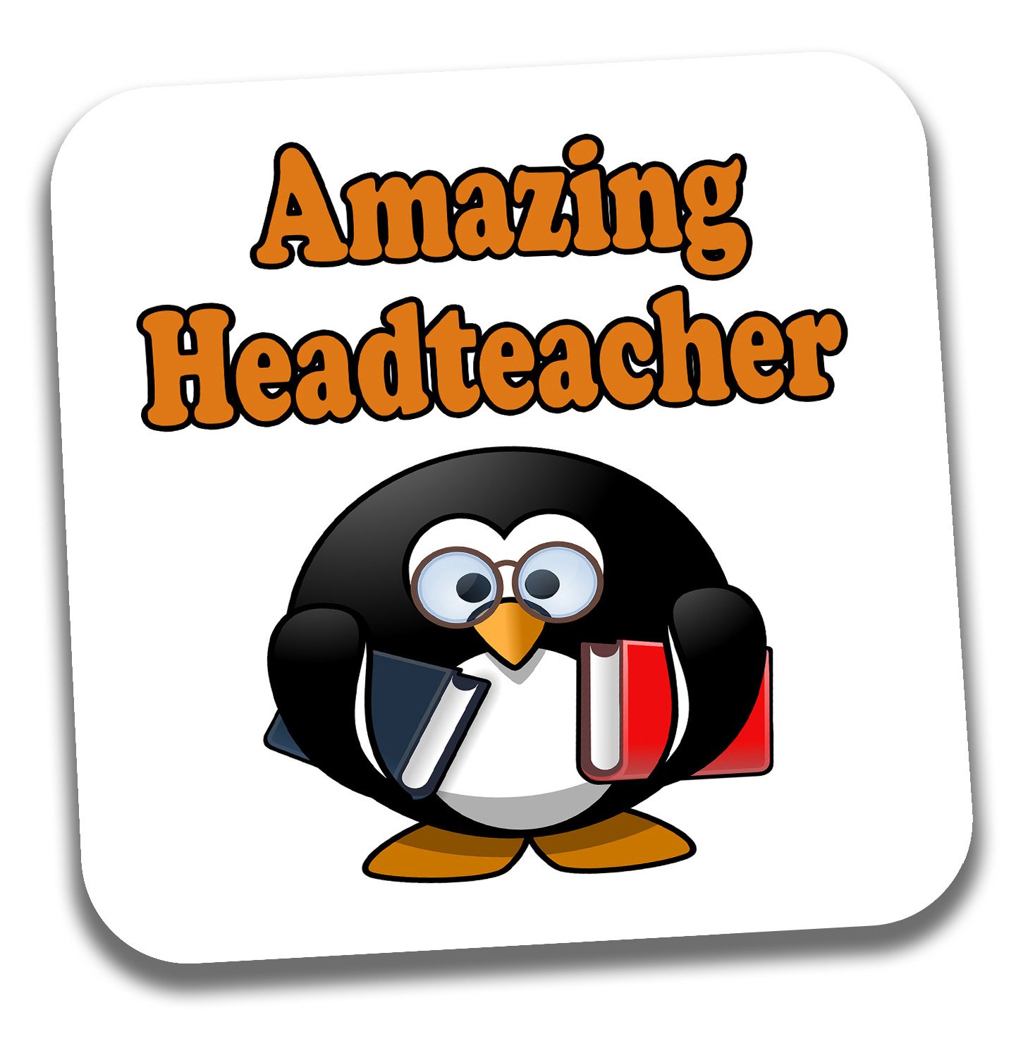 AK Giftshop Thank You Teacher Gift - Tea Coffee Coaster - Head Teacher - Master - Mistress - for an Amazing Headteacher