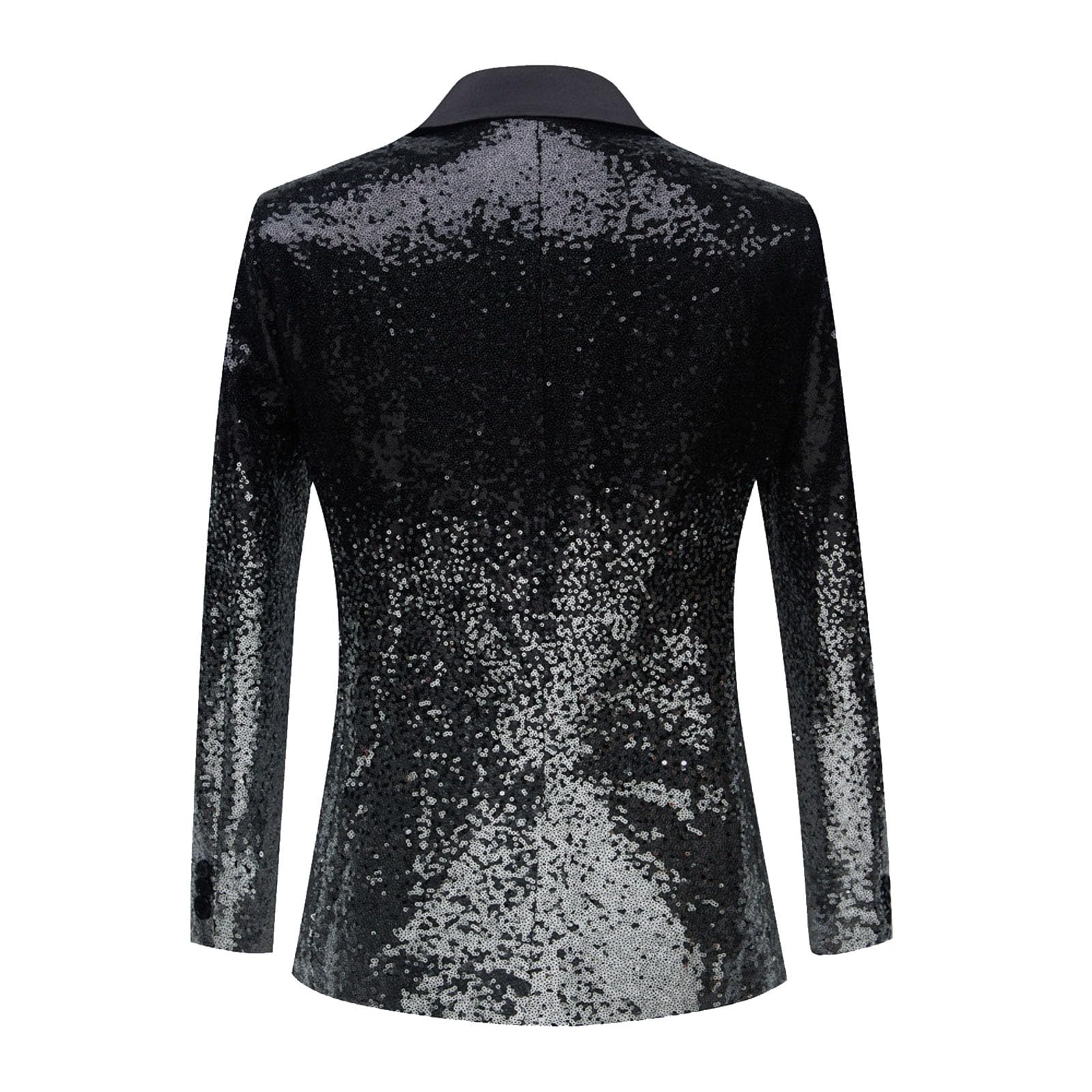 Herren Pailletten Blazer Glitzer Pailletten Sakkos mit Schalkragen Blitzende Smokingjacke Einfachheit Sakko Anzug Mantel Elegant Formelle Anzugjacke Geeignet Regular Fit