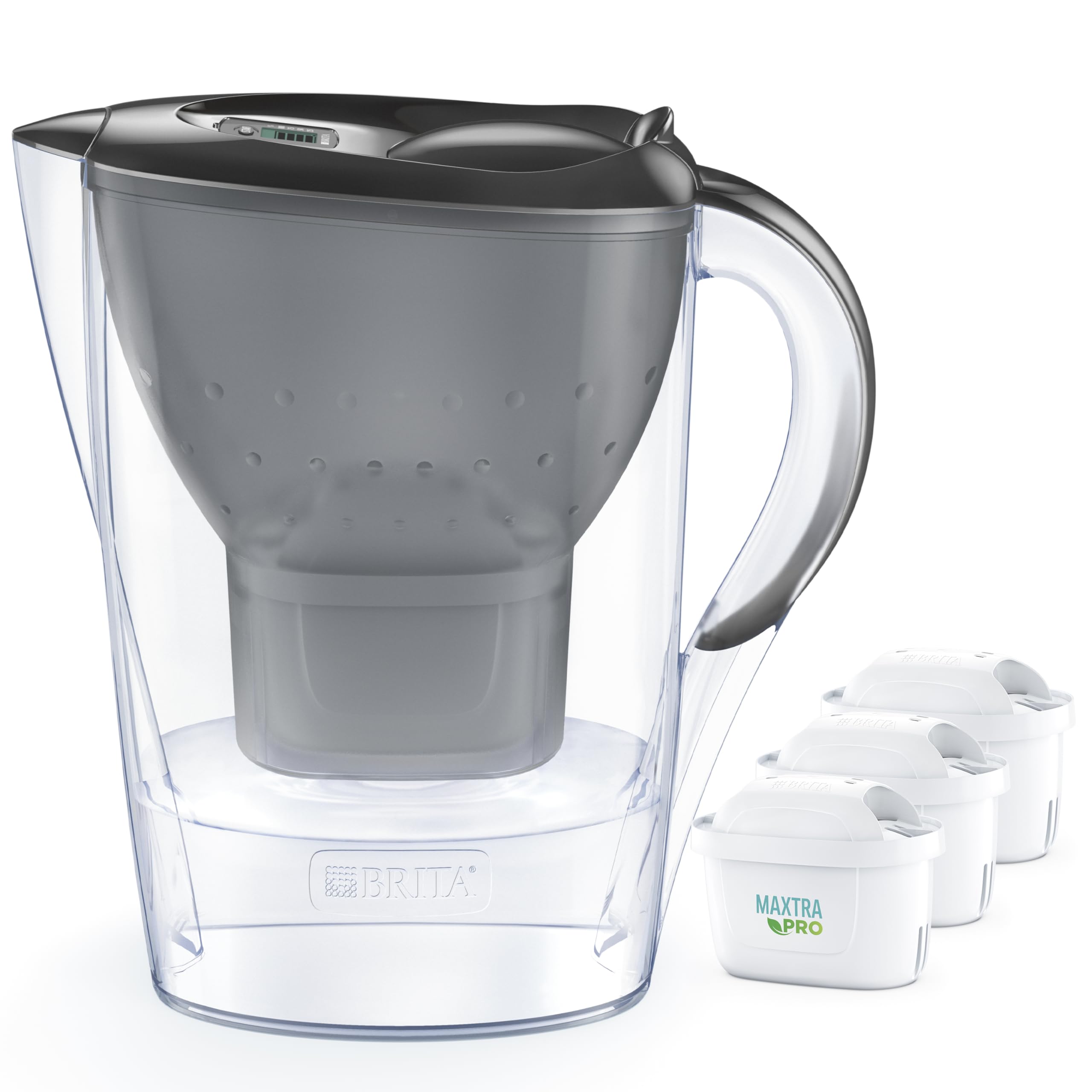 Jarra Filtrante Brita Marella +3 Maxtra Pro PP Gris Polipropileno 2,4 L 150 l