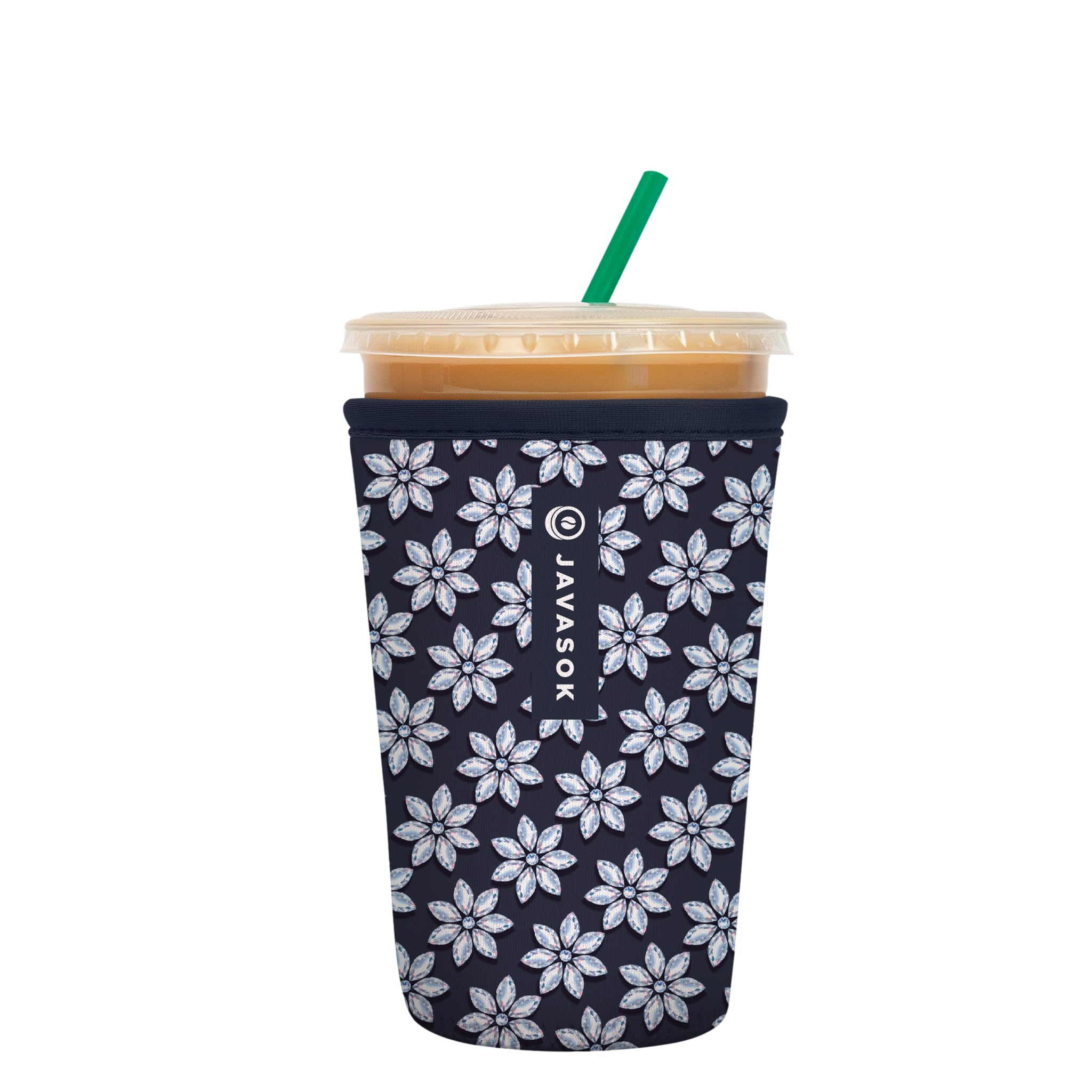 Sok It JavaSok Iced Coffee &amp; Cold Soda Insulated Neoprene Cup Sleeve (Frost Yourself, Medium: 22-28oz)