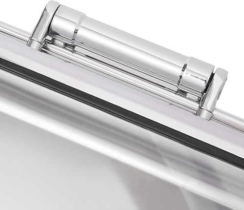 Miniatura 6 de LIYUANJUN Plato eléctrico para rozar, juego de bufé de 9 engranajes, control de temperatura con tapa de vidrio y asa, calentador de alimentos de