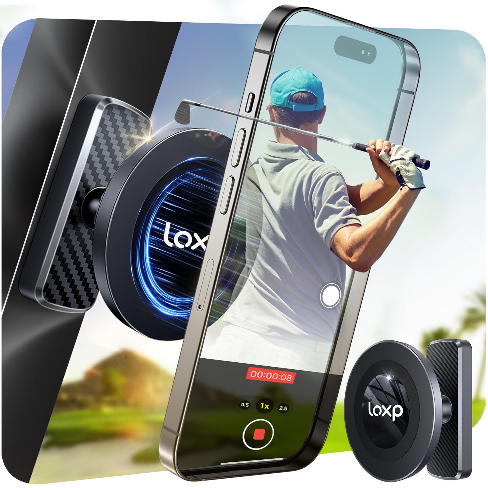 Amazon.com : LOXP N56 Magnetic Golf Cart Phone Holder Mount