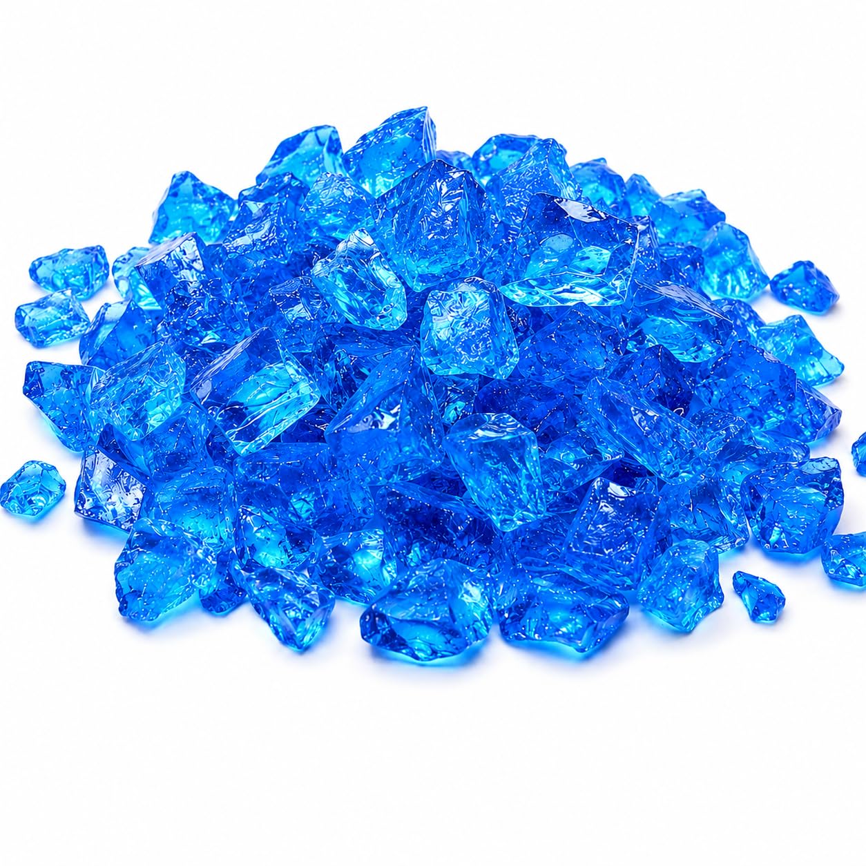 Grisun Ocean Blue Fire Glass for Fire Pit, 10 Pounds 1/2 Inch Tempered Glass Rocks for Natural or Propane Fireplace, Safe for Outdoors and Indoors Firepit Glass-image-27