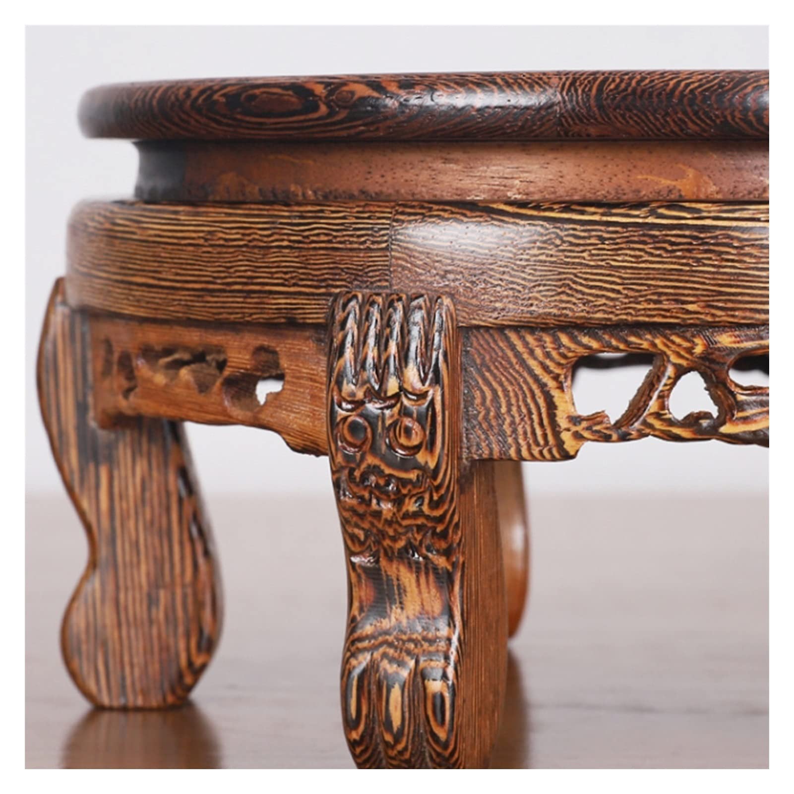 Rośliny ogrodowe Podstawka do doniczki Drewniana podstawa wazonu Podstawa czajnika Podstawa Bonsai Drewniana taca Ozdobny stojak ekspozycyjny Wspornik rzemieślniczy 4,5 cala Wysoki stojak na rośliny o