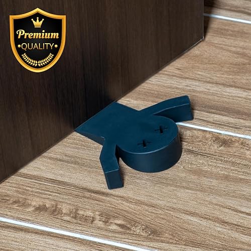 Miniatura 3 de Paquete de 2 topes decorativos para la parte inferior de la puerta  Lindo tope de puerta  Topes de puerta negros para la parte inferior de la puerta