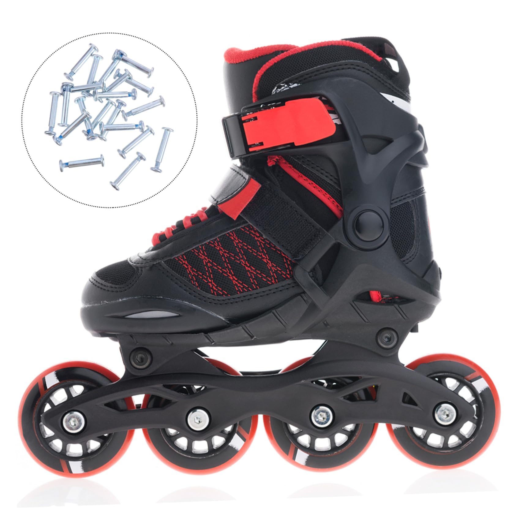 Emsione Vintage Black Ring Marquise Cut Red Cubic Zirconia Eternity Ring Cocktail Party Ring for Men Women Size 6