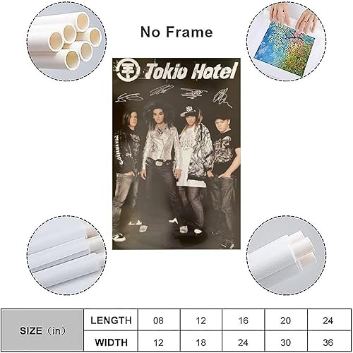Miniatura 3 de BIBIQ Póster de Tokio de música de hotel para dormitorio, decoración de pared estética, lienzo, regalo de arte de pared, 12 x 18 pulgadas (11.8 x