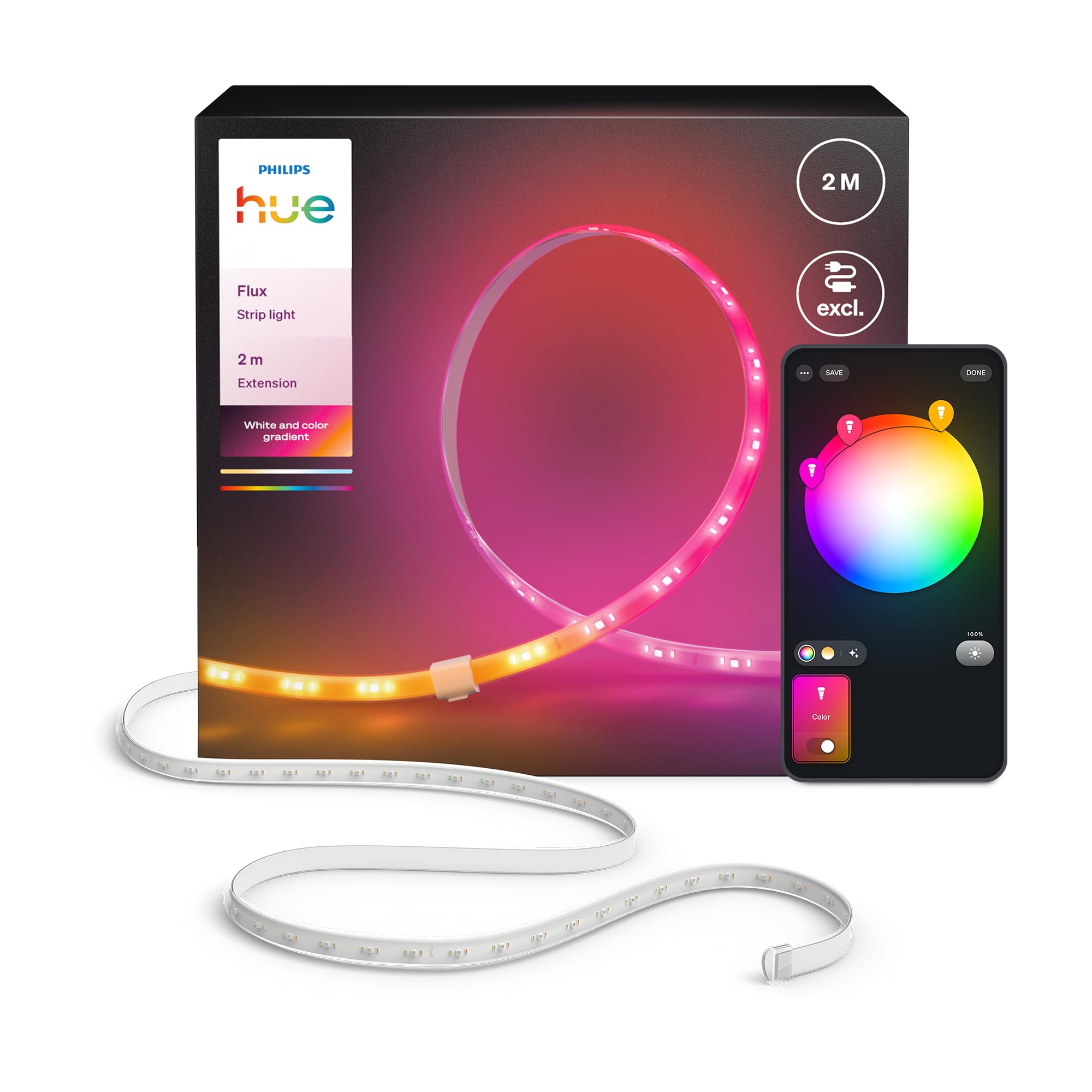 Amazon | Philips Hue スタンダード テープライト エクステンション 2m