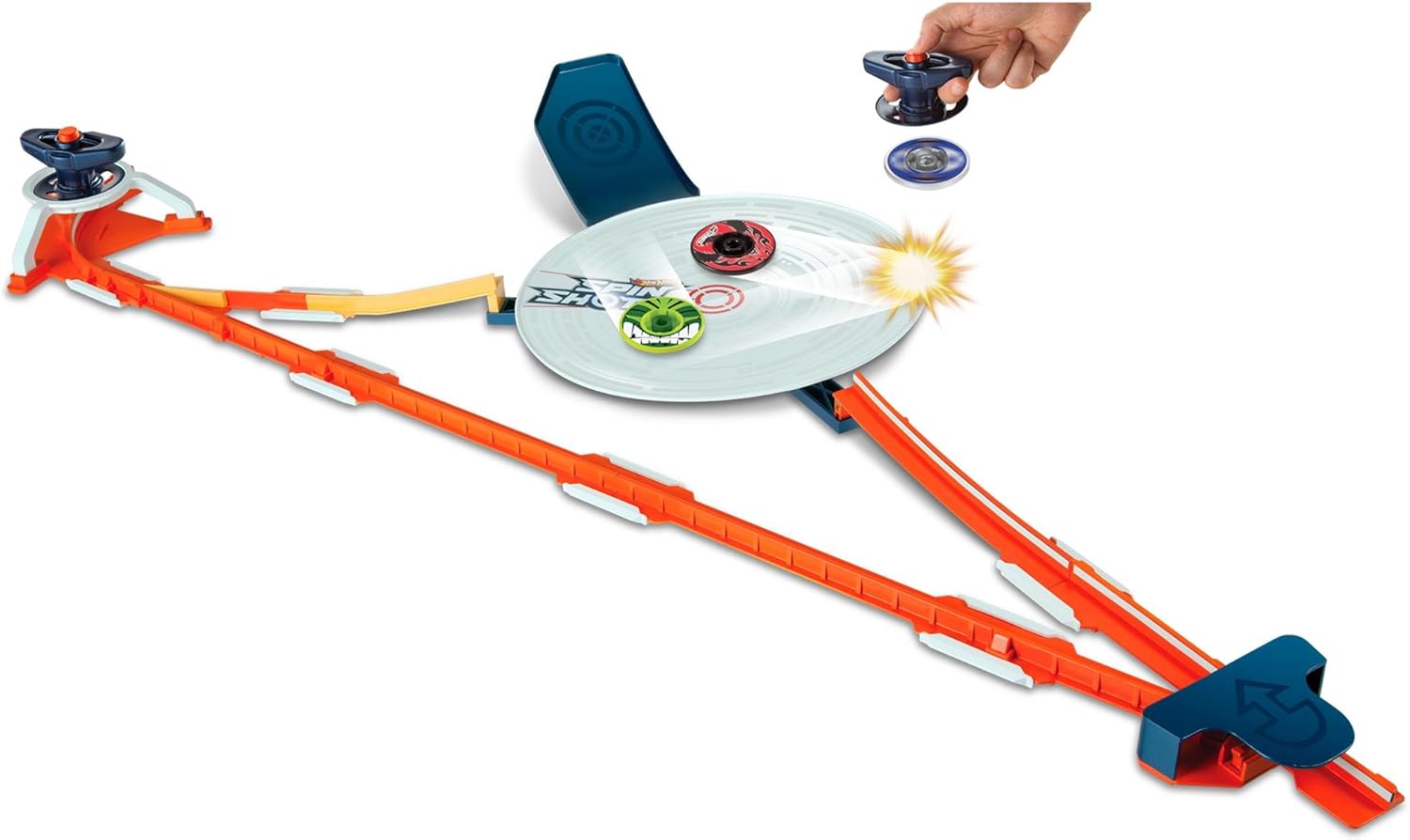 Hot Wheels Spinshotz Hyperspeed Showdown Playset