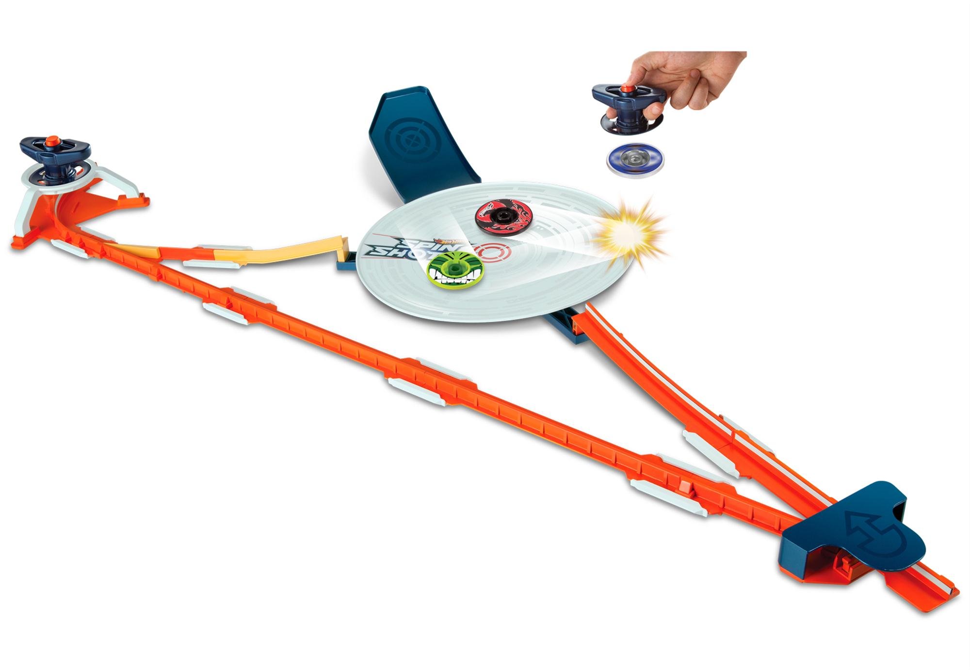 Hot Wheels Spinshotz Hyper Speed Showdown Play Set: Buy Online at