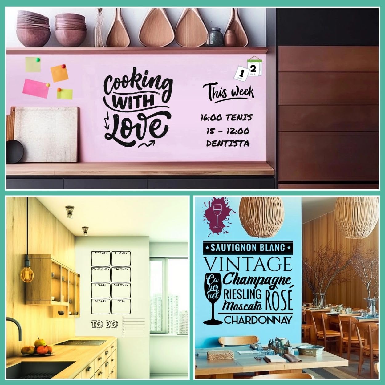 Pizarra magnetica pared – Rollo pizarra adhesiva de diseño moderno y funcional – Pizarra grande fácil de instalar para cocina, estudio u oficina doméstica (120 X 60 BEIGE)