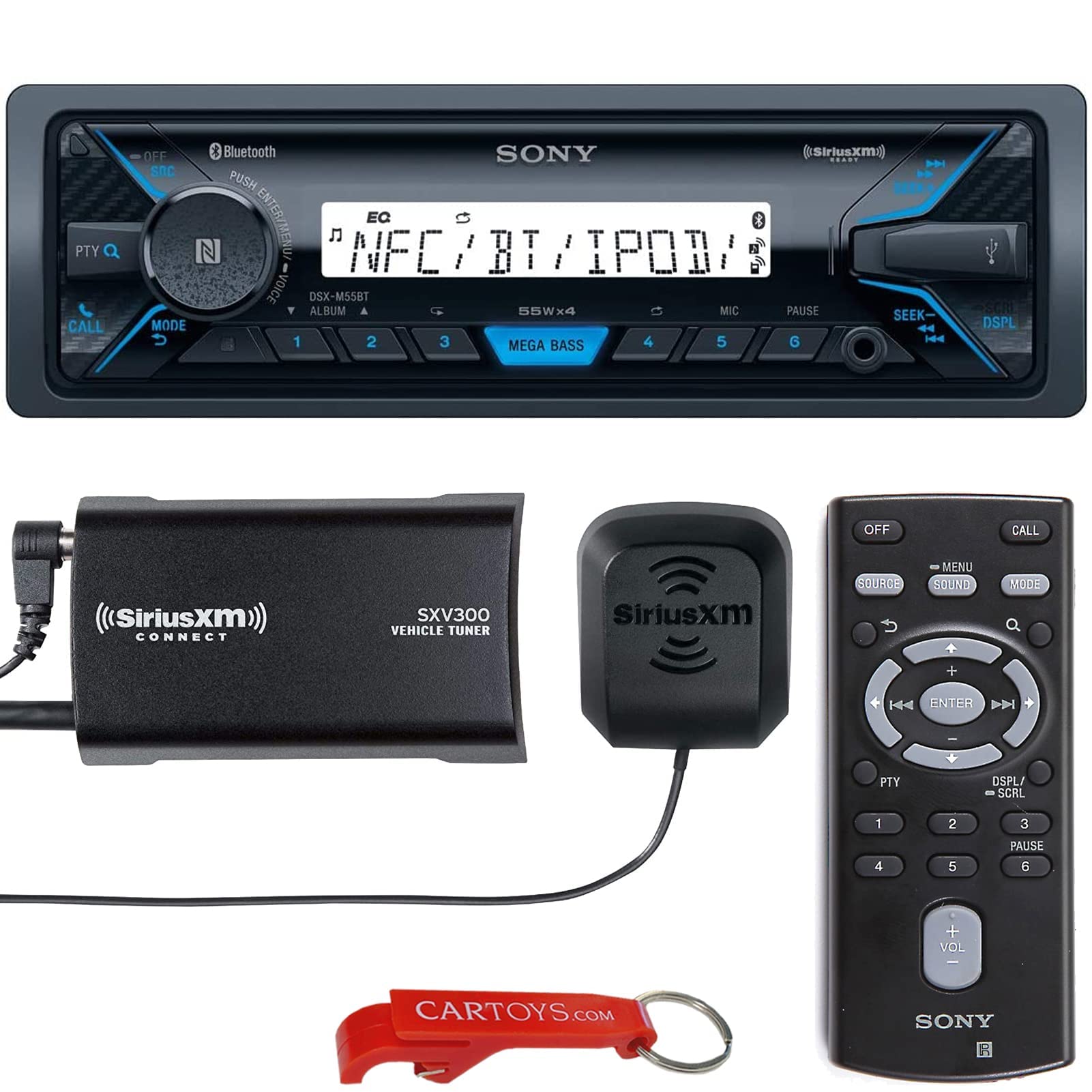 Sony DSXM55BT Marine Stereo and SiriusXM Tuner Endless Entertainment