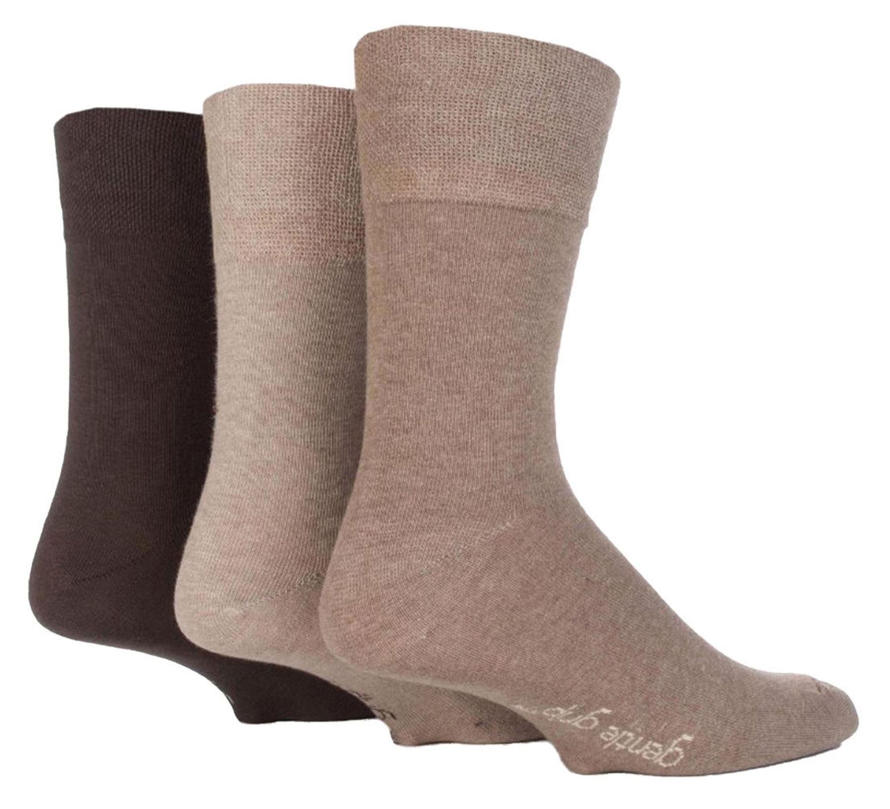 Sockshop Unisex 12 Pairs Browns 6 Pairs Mens Sock Shop Non Elastic 11-14 Cotton Socks Browns