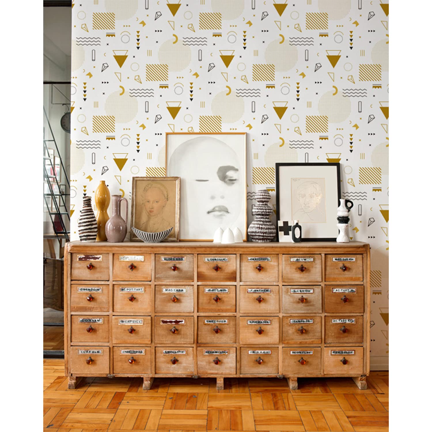 Décoration Murale Géométrique 152x104 Cuisine Meuble Chambre Magic-Stick