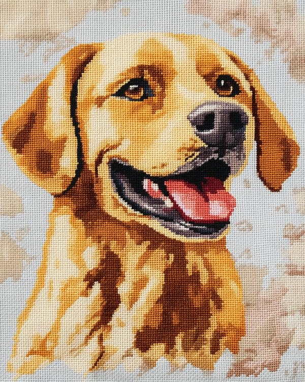 Canevas kits 11CT broderie point de croix chien Jack Russell à offrir en cadeau DIY pour adulte