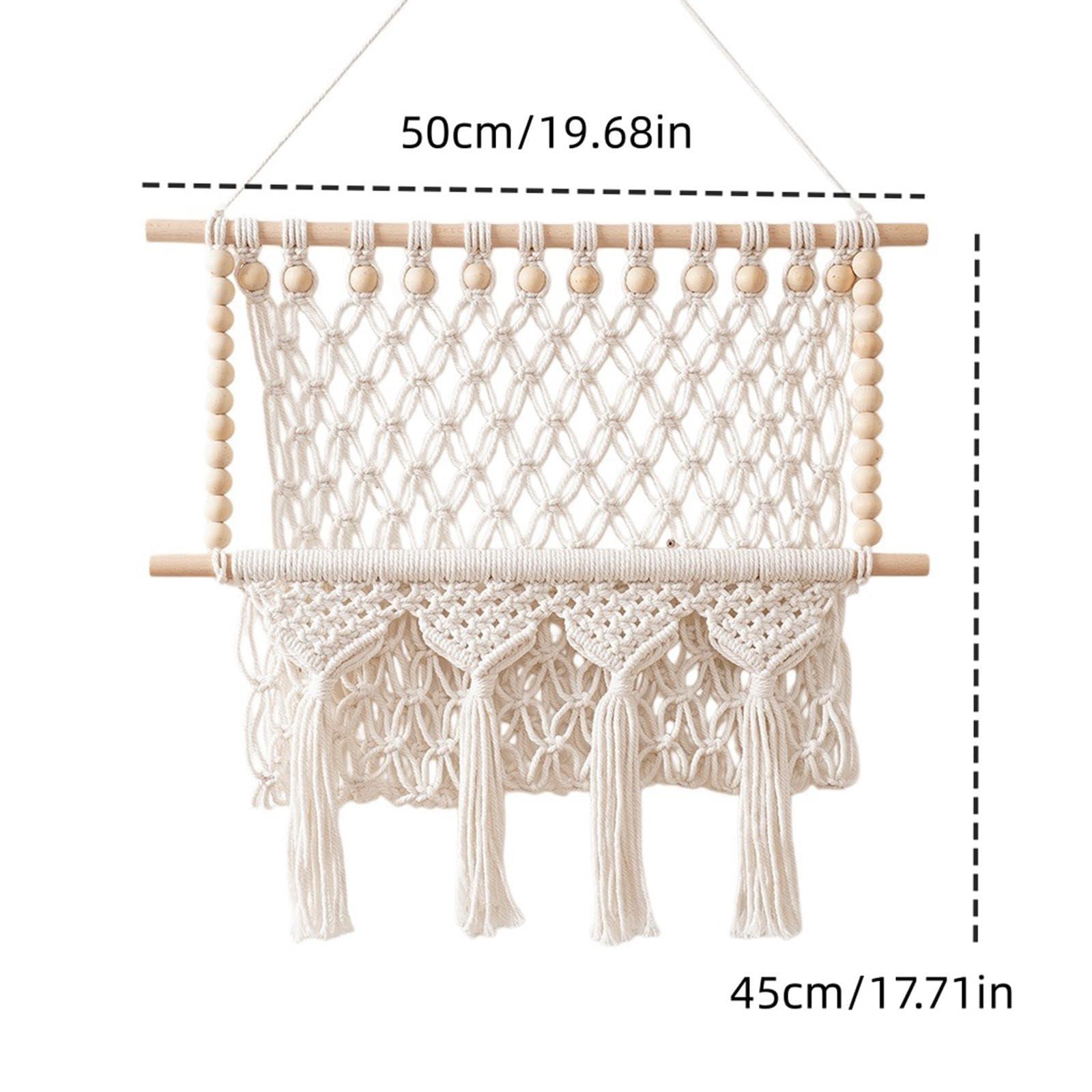 Decoración de Pared de Macramé para El Hogar, Arte Decorativo para El Dormitorio.