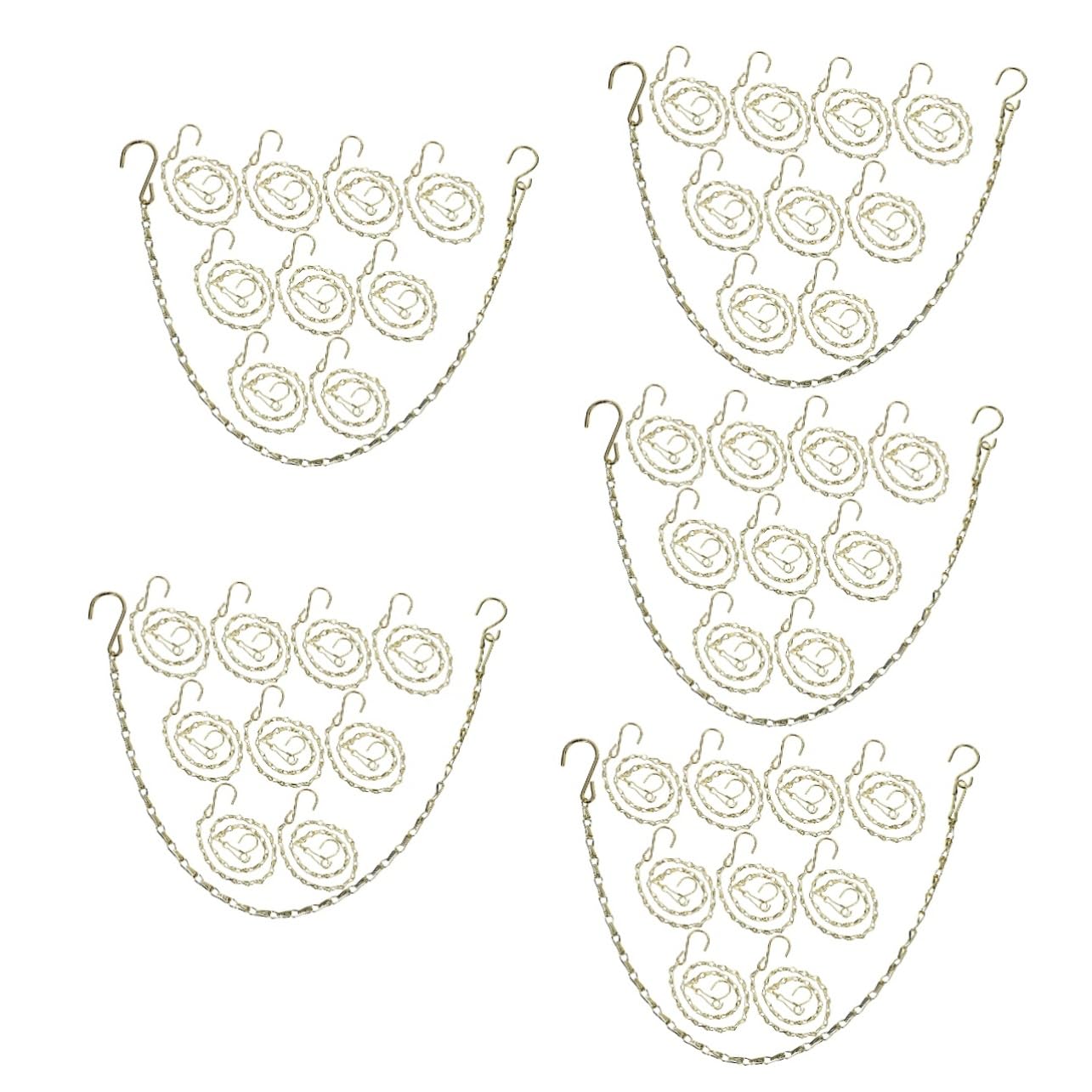 UPKOCH 5 Set Per Appendere E Piante Da Ganci Sospesi Con Capacità Per Portavasi E Mangiatoie Per Uccelli Facile Da Installare E Resistente 10 Pezzi * 5