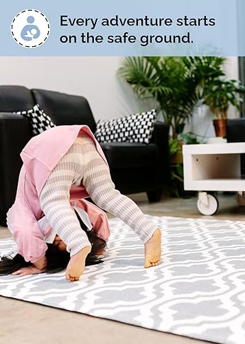 Vista 98 de Baby Care - Alfombra de juego (grande, diseño juguetón, Pinko & Friend) de 82 x 55 pulgadas, original de una pieza, reversible, enrollable, Juguetón