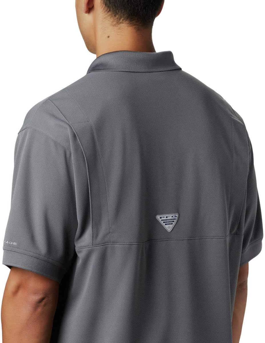 Columbia Sportswear Men's Big-Tall Super Bonehead Classic Short Sleeve Shirt Relaxed Fit Large Tall City Grey