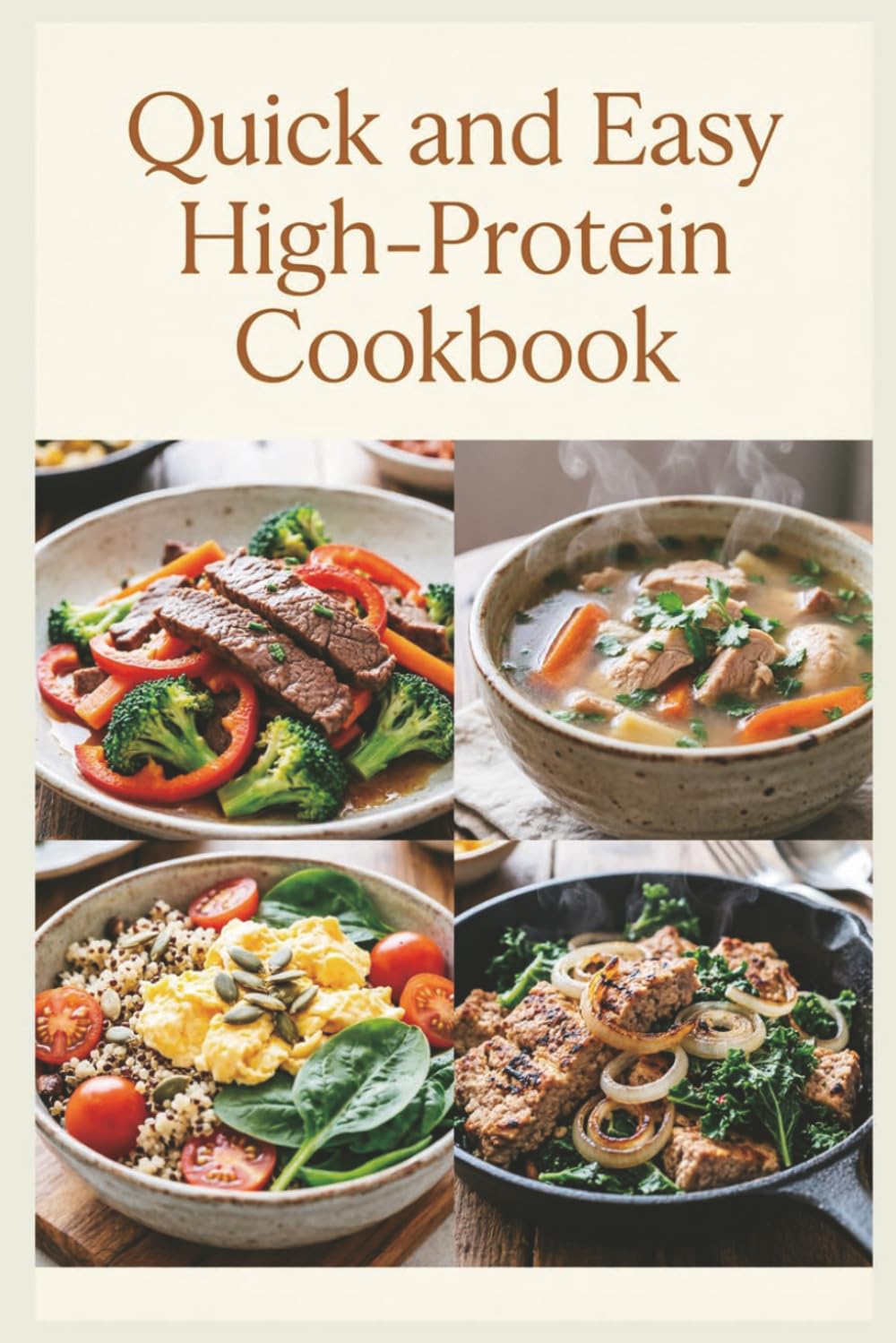 Quick and Easy High-Protein Cookbook: Fast, Flavorful Meals in 30 Minutes or Less for Muscle Maintenance, Satiety, and Balanced Energy Throughout the Day (Healthy Recipes)