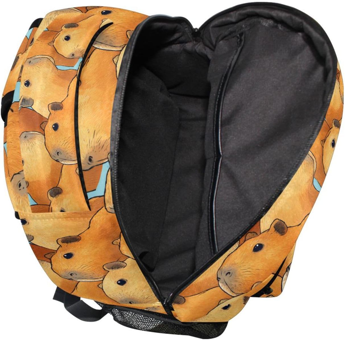 Capybara Head Backpack for School Boys Girls Adults Kids Bookbag Laptop Bag 18L