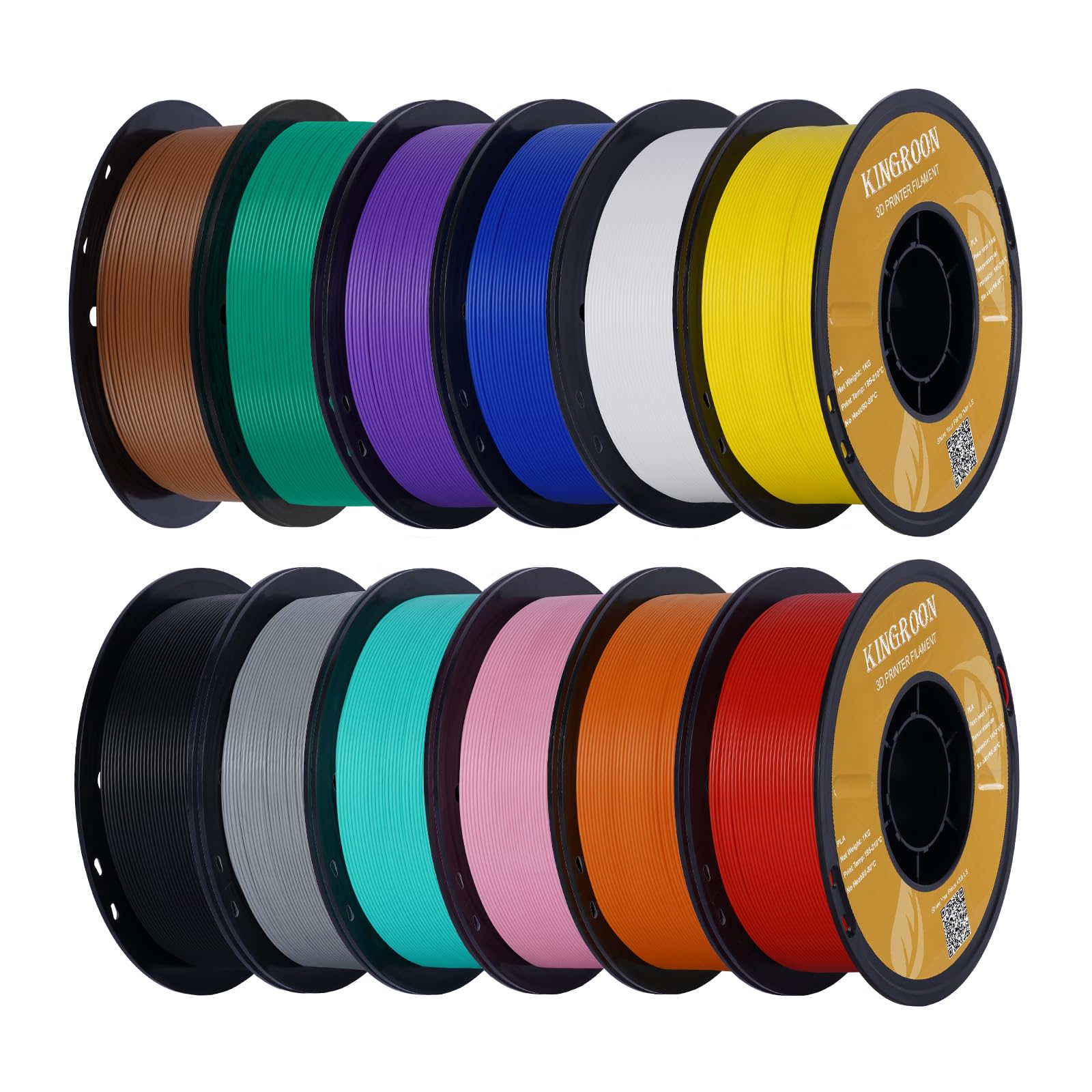 10kg Pack of High Speed 1.75mm PLA 3D Printer Filament