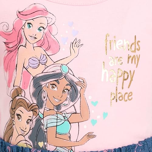 Miniatura 3 de Disney Minnie Mouse Princess Jasmine Belle Ariel - Vestido para niñas pequeñas y grandes