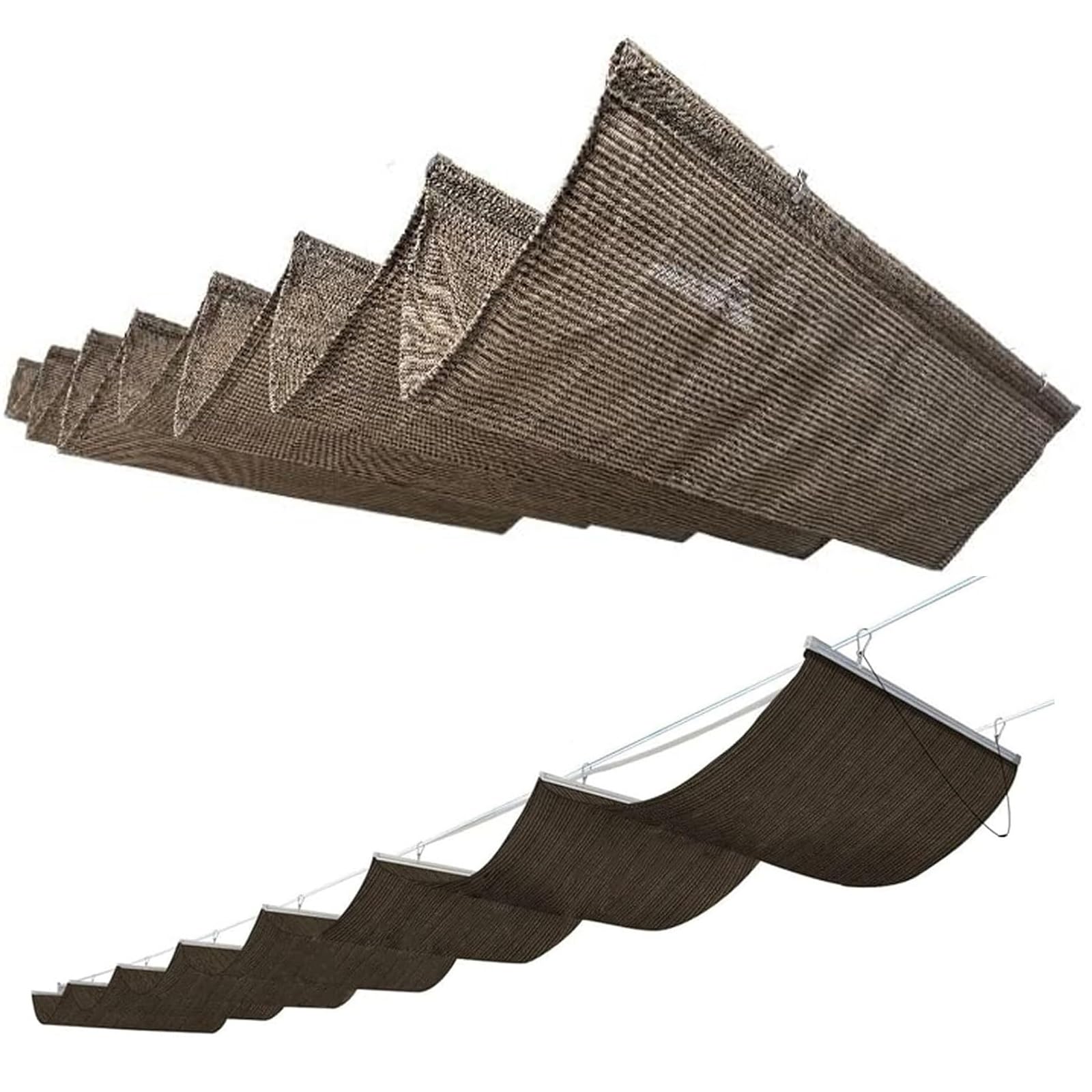 Voile d'ombrage rétractable anti-UV et imperméable pour réguler l'ombre de terrasse