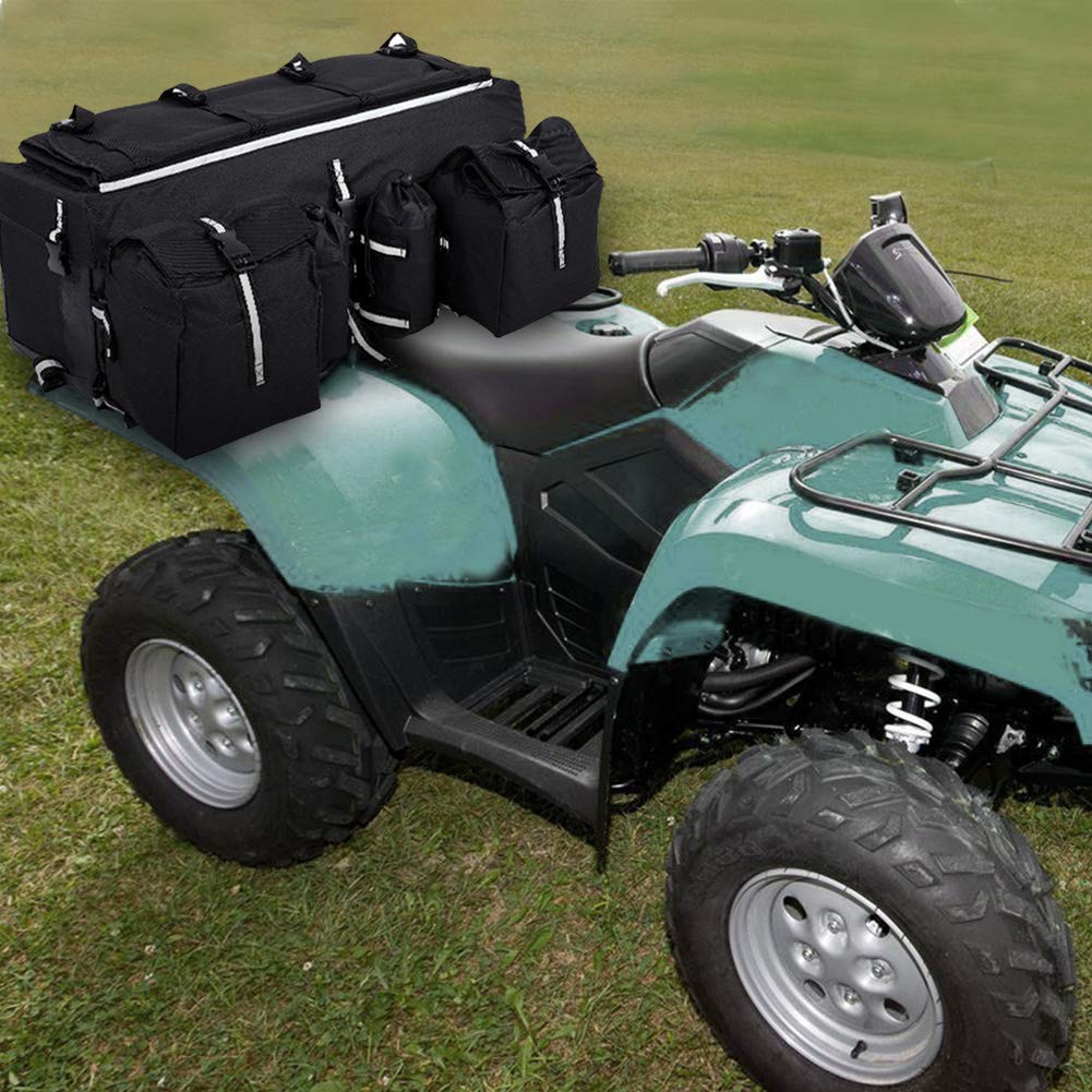 Bolsa de Sillín ATV, Material Colorfast Resistente al Desgaste para Almacenamiento en Portaequipajes de Automóvil