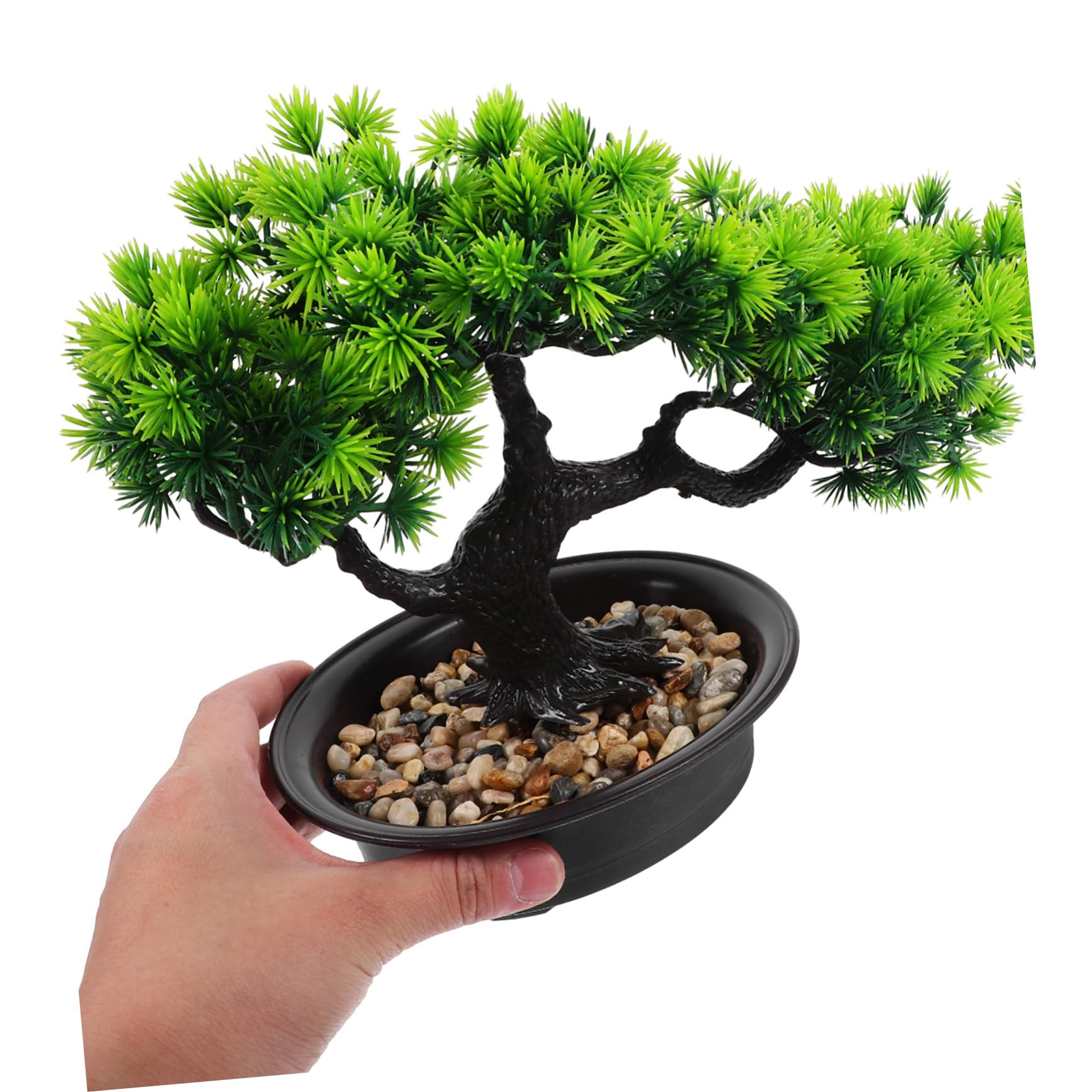 Amazon｜GREENADSCAPE フェイク松盆栽 人工盆栽 Treezen ホーム