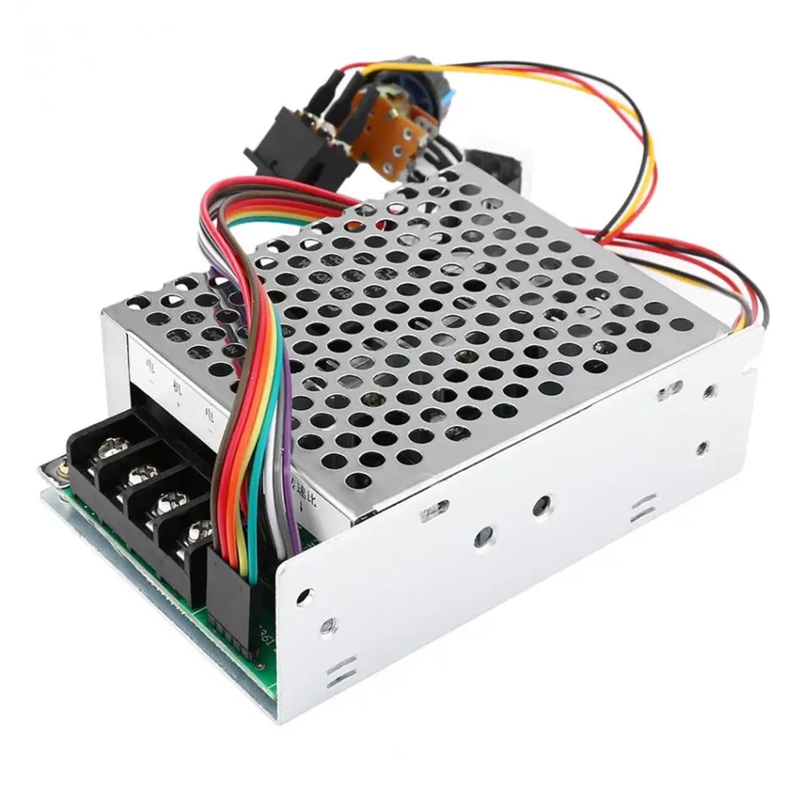 Controlador de velocidad DC 10-55V PWM, Motor de CC cepillado con pantalla Digital, interruptor Reversible CW CCW, módulo de accionamiento ajustable estable