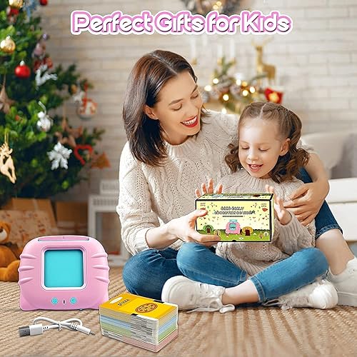 Miniatura 4 de Binggoto Tarjetas didácticas parlantes, juguetes de aprendizaje para niños de 2, 3, 4, 5, 6 años, máquina de lectura educativa para niños pequeños