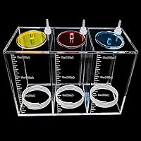 Vista 3 de Cubo de srorage líquido hecho de acrílico, contenedor de dosificación de depósito, accesorios de bomba de aire para acuarios, dosificación