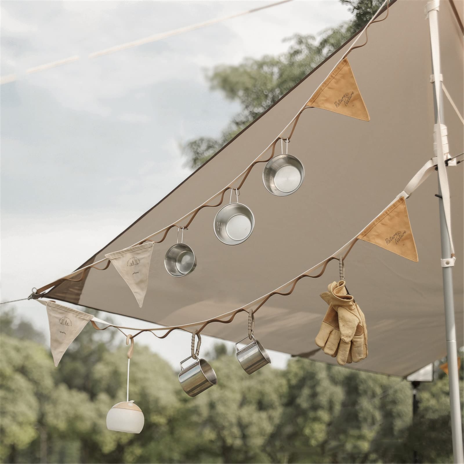 Amazon.co.jp: キャンプハンギングチェーン 屋外キャンプアクセサリー