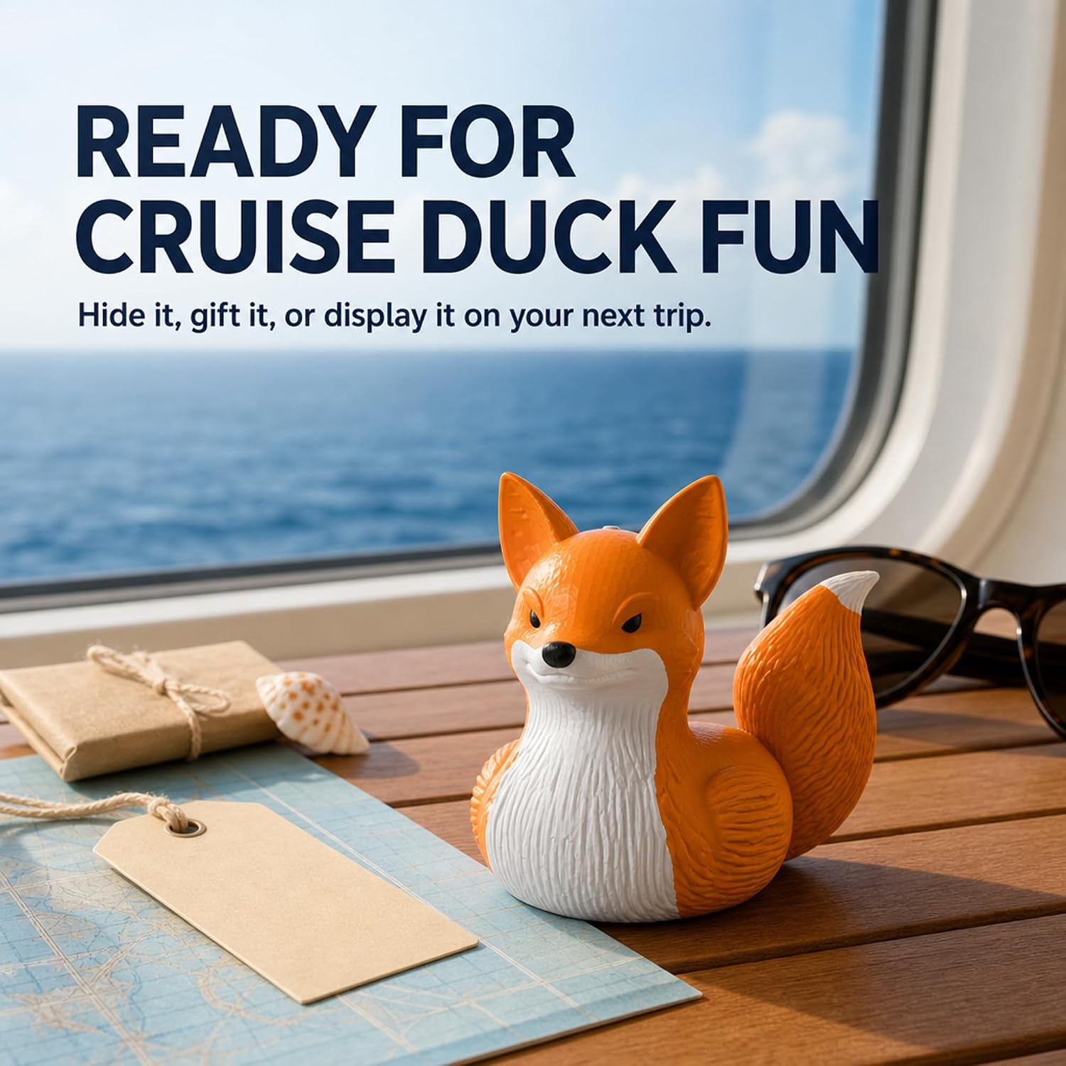 3D Printed Fox Animal Duck Collectible Compatible with Jeep Ducking – Vehicle Ducking Surprise | Cruise Duck Hiding Figure | Dashboard Decor Desk Accessory and Woodland Gift image 4