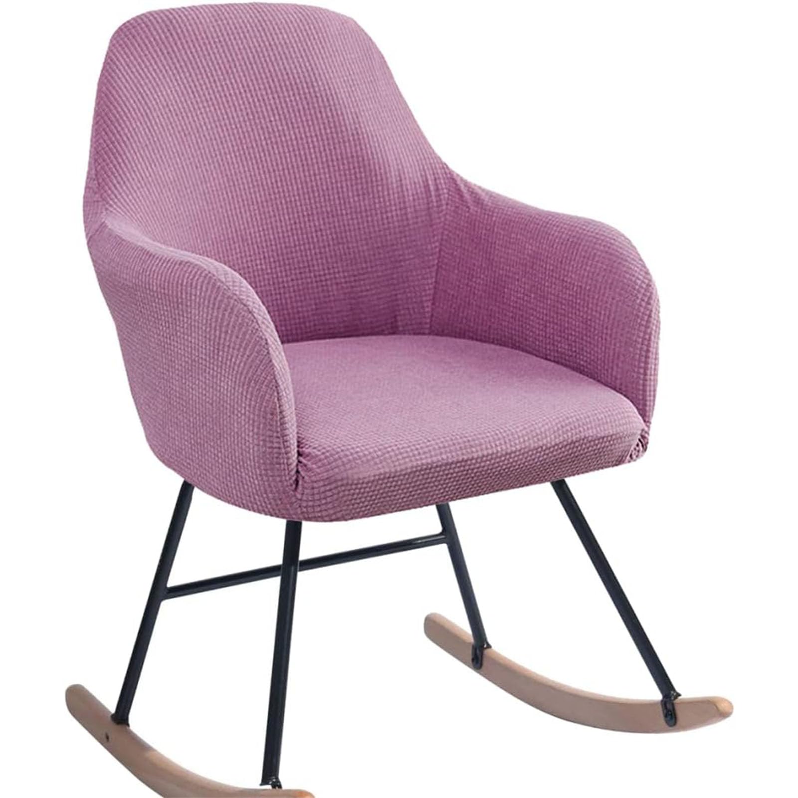 Leomix Stretch Rocking Chair Slipcovers, with Arms High Back Accent Lounge Chair Covers, for Home Bedroom Dinning Room Chair Protector,K,2pack