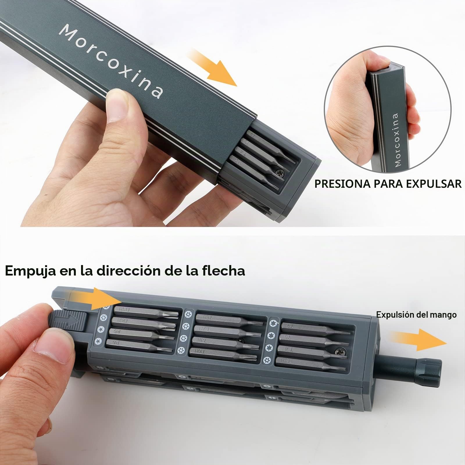 Juego de minidestornilladores de precisión, 46 en 1, puntas de destornillador, multifunción, kit de herramientas de reparación para electrónica, ordenador, gafas, teléfono, reloj
