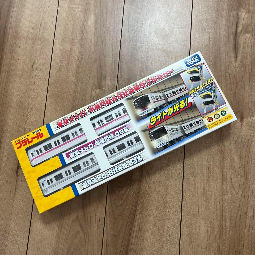 【未開封未使用品】東京メトロ半蔵門線08系＆日比谷線03系ダブルセットプラレール 東京メトロ半蔵門線08系&日比谷線03系ダブルセット 未開封未使用品