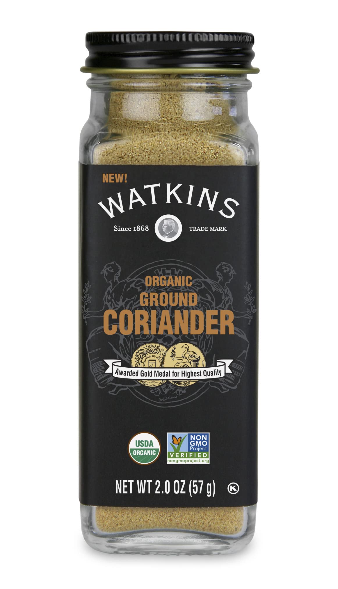 Watkins Organic Ground Coriander, 2.0 oz., 1 Count