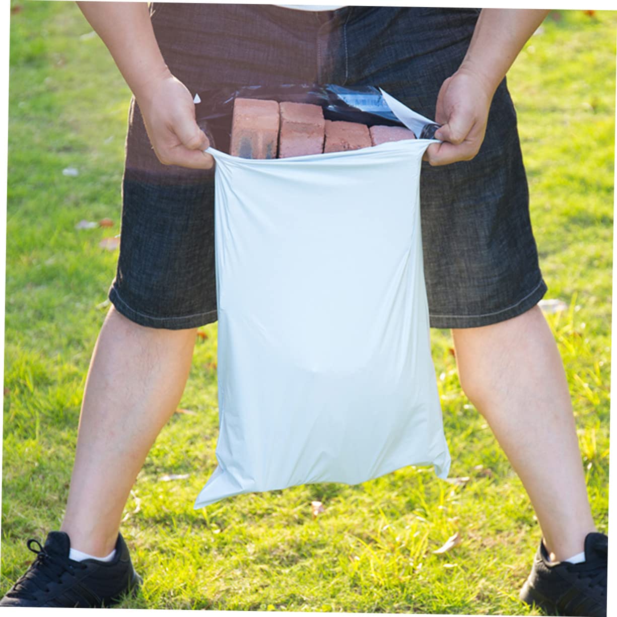 MAGICLULU 100 Pièces Enveloppe Plastique Auto-scellante Sac Postal Épais Lot De Sac Expédition Résistant à Usure Et Imperméable