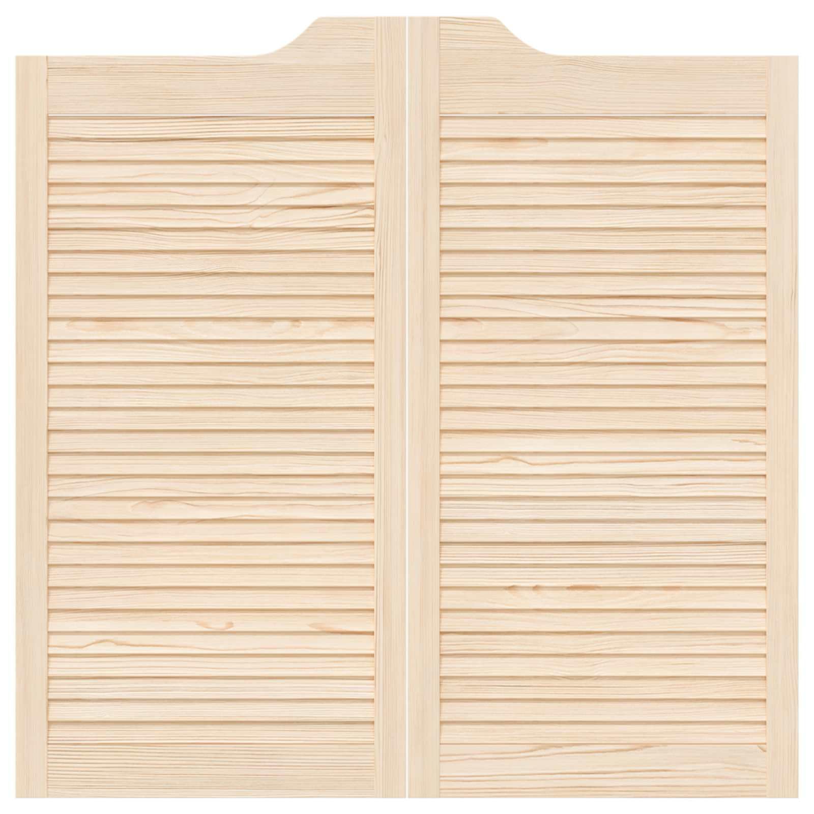 Porta oscillante naturale, 100 x 50 cm, in legno di pino massiccio