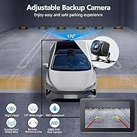 Vista 3 de Carplay - Pantalla para coche con Apple CarPlay/Android Auto, estéreo inalámbrico de 7 pulgadas, pantalla táctil portátil para auto con Bluetooth