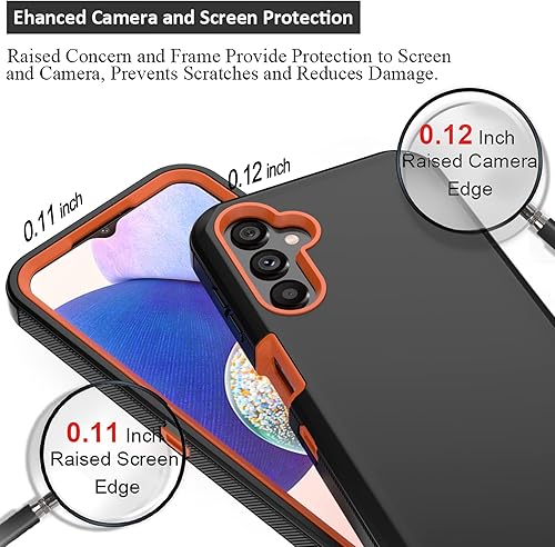 Miniatura 9 de TMIDVFV Funda compatible con Samsung Galaxy A14 5G con funda de clip para cinturón resistente resistente a prueba de golpes protección de cuerpo