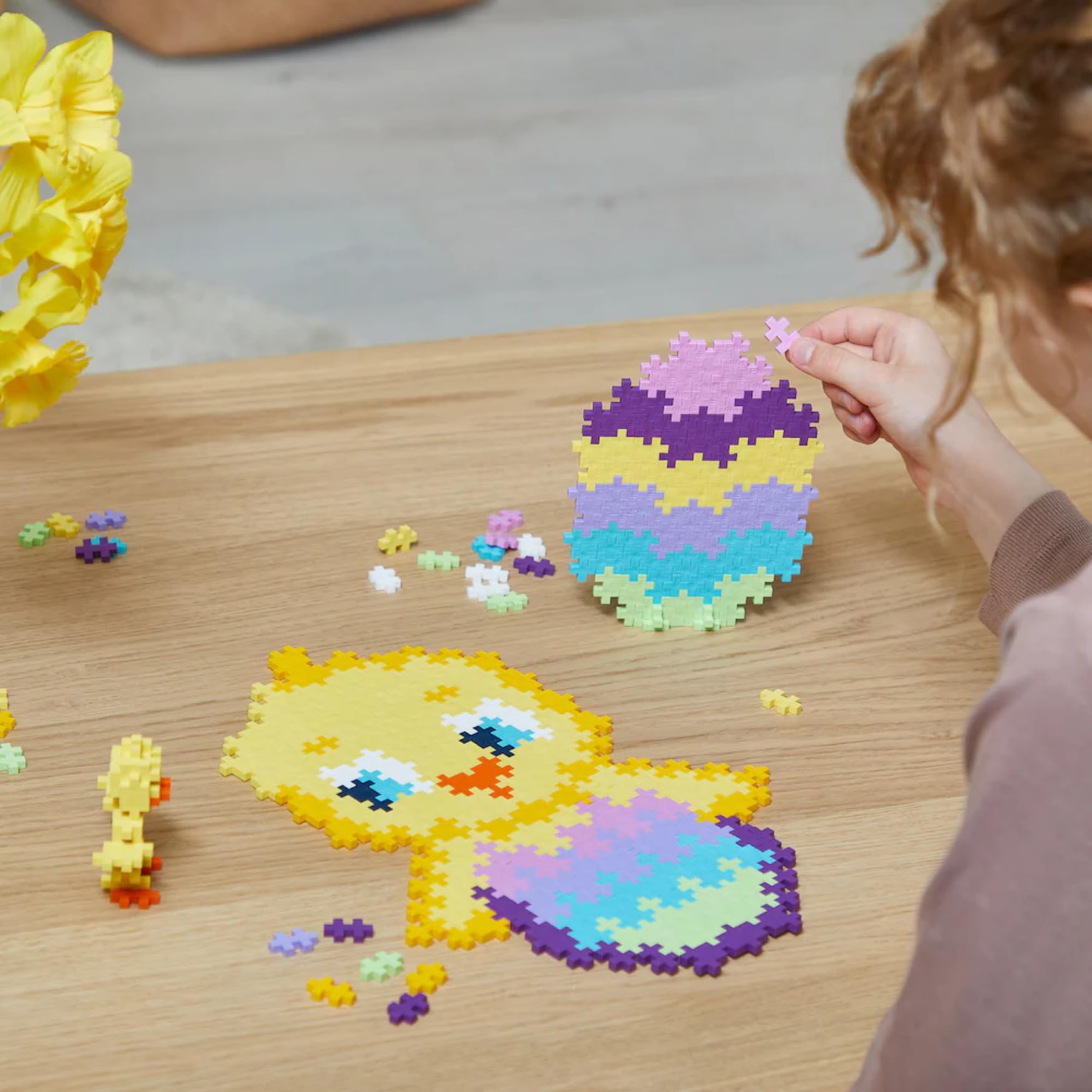 Plus Plus Building Blocks Toy, Chick Puzzle by Number, Kids Crafts Jigsaw with 250 Reusable Pieces - Image 3