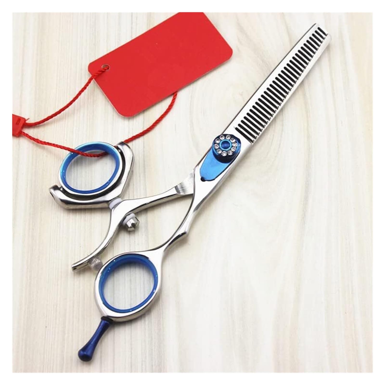 Ciseaux de coupe de cheveux à pouce pivotant 610, ciseaux rotatifs de 6 pouces en acier japonais 440C de qualité supérieure for barbiers et coiffeurs