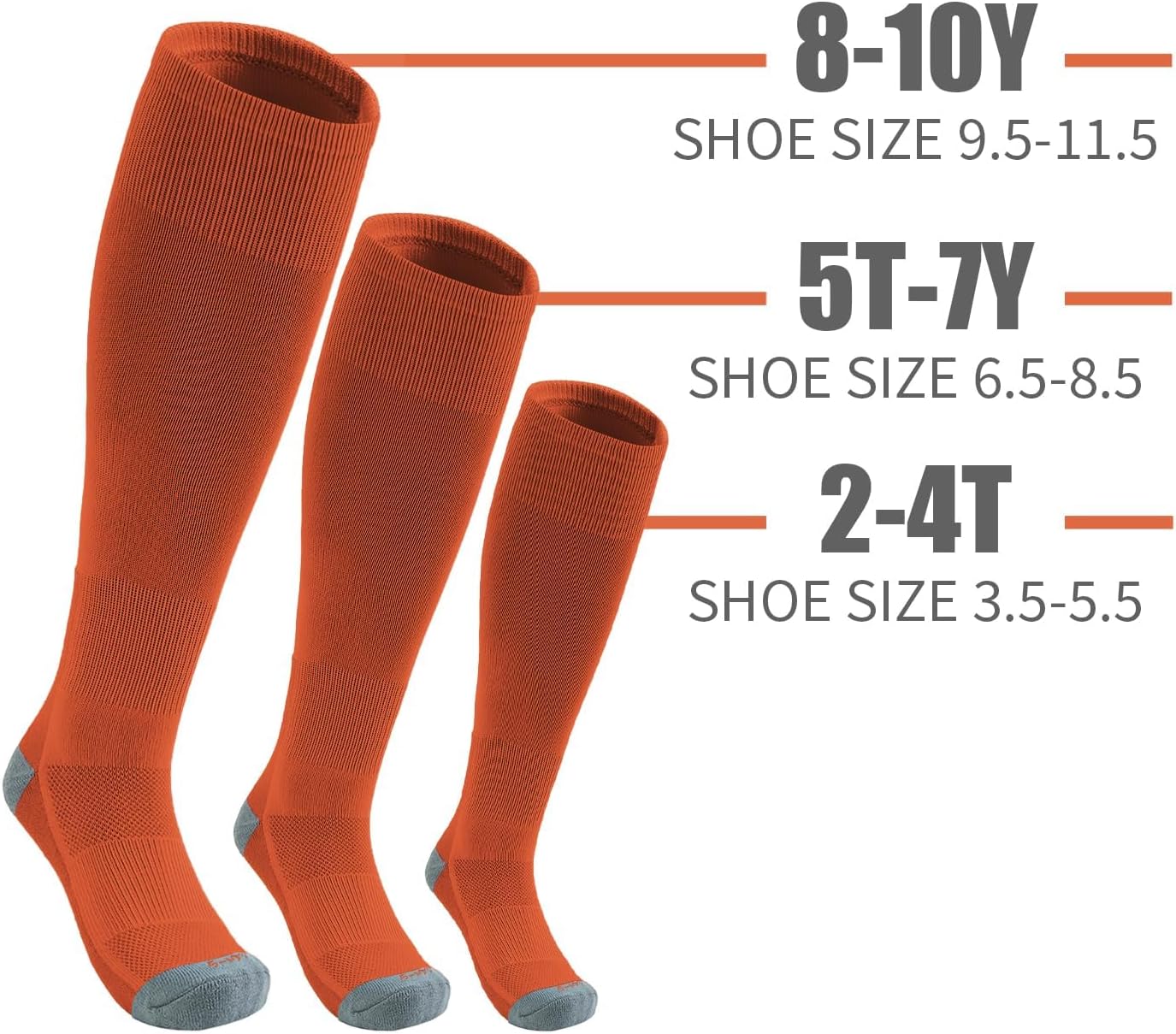 QBK Youth Baseball Socks & Belt Combo Set for Kids 2-16 Years -Softball/Tee Ball Accessories (1 Pair + 1 Belt, Unisex) - Image 4